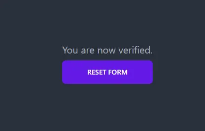 User is verified