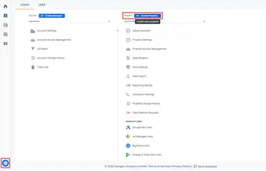 Creating a GA4 Property Creating a GA4 Property