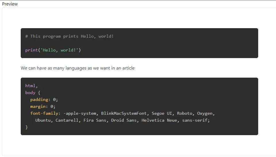 Tutorial: Dynamic syntax highlighting in editor.js using prism.js (Next ...
