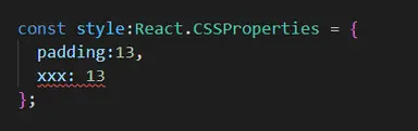 Declare style with React.CSSProperties Declare style with React.CSSProperties