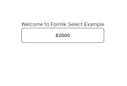 Formik Select after step 4: