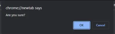 Default Confirm Dialog of Chrome Browser Default Confirm Dialog of Chrome Browser