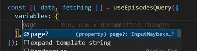 Auto complete for variables Auto complete for variables