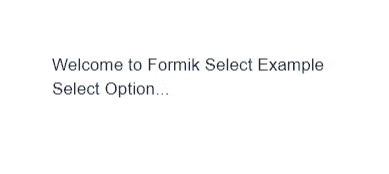 Formik Select Step 3 Demo Formik Select Step 3 Demo