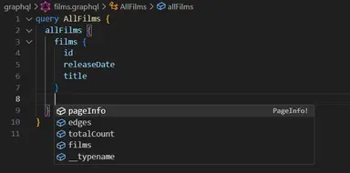 VSCode GraphQL autocompletion VSCode GraphQL autocompletion
