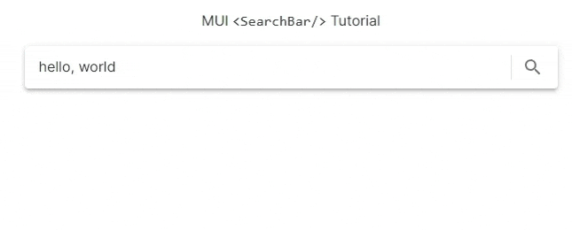 Custom MUI Searchbar with recent searches