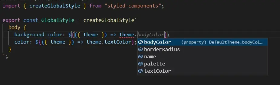 NextJS styled components type-safety