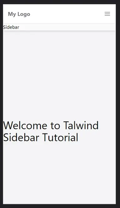 Next Tailwind Sidebar after step 2 - Mobile Next Tailwind Sidebar after step 2 - Mobile