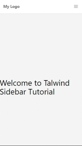 Next tailwind responsive sidebar mobile hide/show