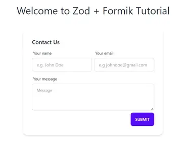 Simple contact form using DaisyUI Simple contact form using DaisyUI