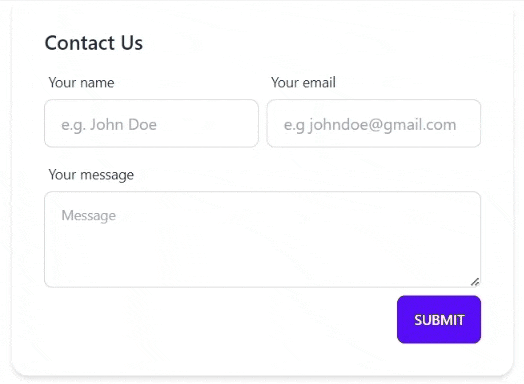 NextJS Client-Side form validation with error messages. NextJS Client-Side form validation with error messages.