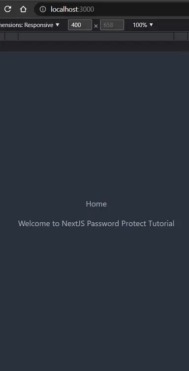 NextJS Password Protect Home Page NextJS Password Protect Home Page