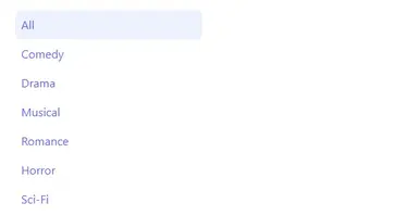 React filter list by category tutorial - Step 2 output React filter list by category tutorial - Step 2 output