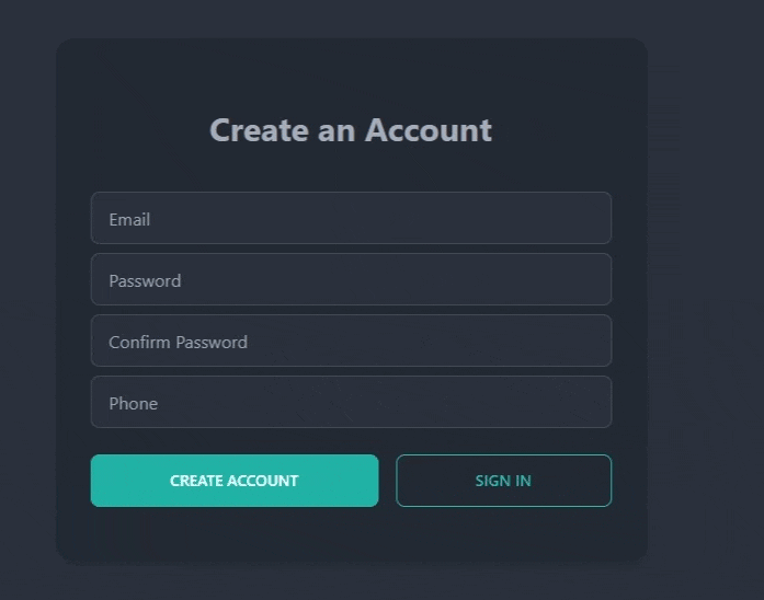 Form Validation in React Functional Component - Final output Form Validation in React Functional Component - Final output