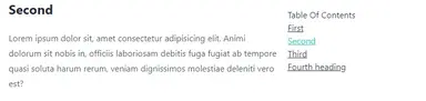 React Table of Contents - Added highlight after clicking an item React Table of Contents - Added highlight after clicking an item