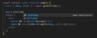 URQL Data result with autocomplete URQL Data result with autocomplete